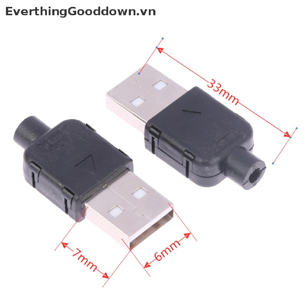 Set 10 Đầu Nối USB 2.0 4 Chấu Tiện Dụng