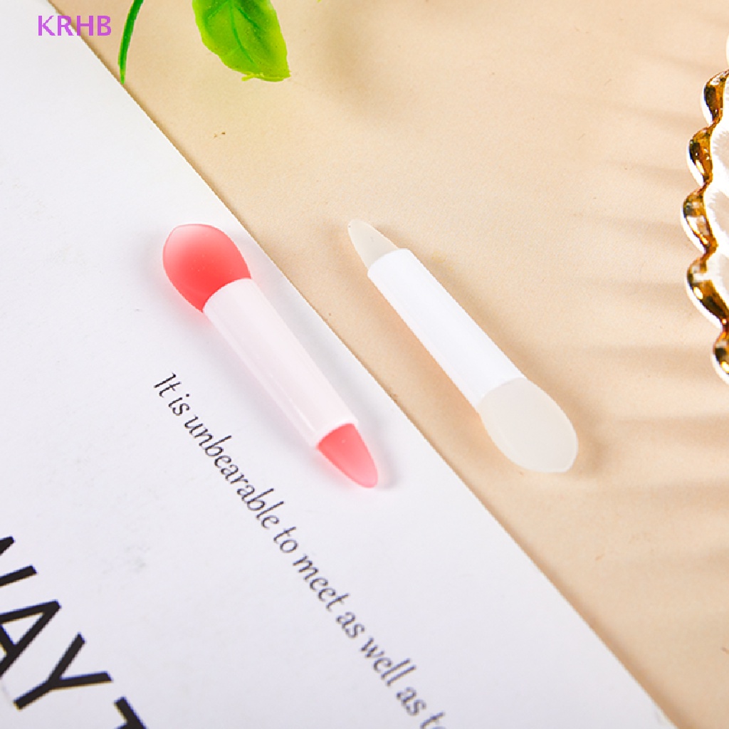 Set 5 Cọ Đắp Mặt Nạ Môi Bằng Silicon Hai Đầu KRHB Mới