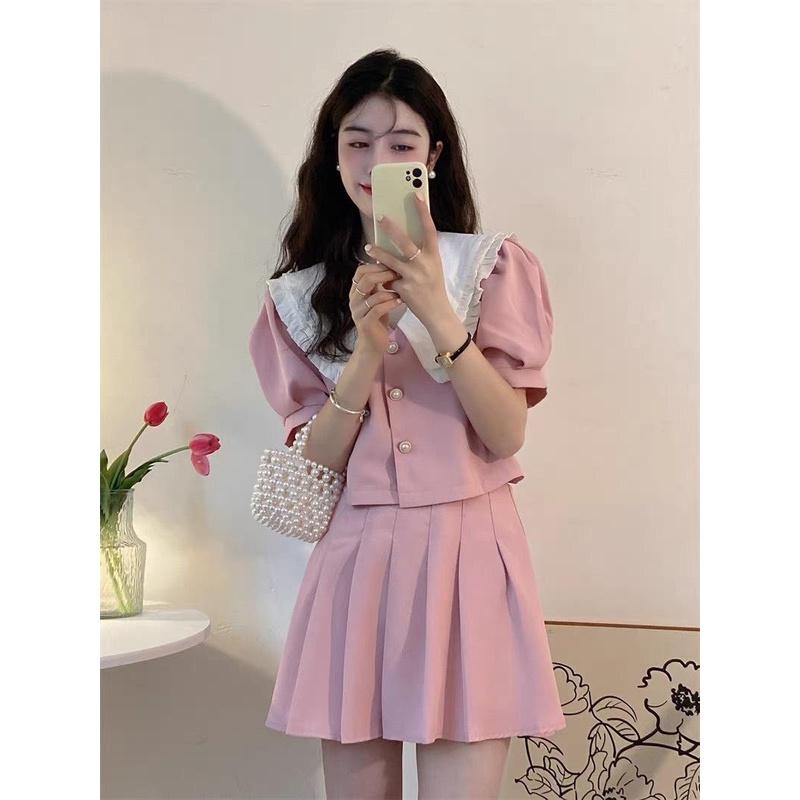 Thời Trang Bigsize Set Váy Áo Dự Tiệc Vải Cotton Lạnh 50 - 100Kg Dễ Thương