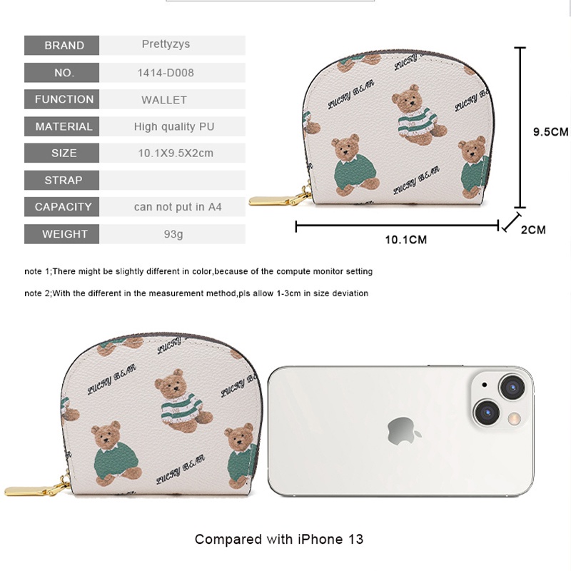 Ví Đựng Thẻ Có Khóa Kéo Thiết Kế Nhỏ Nhắn Xinh Xắn Dành Cho Nữ