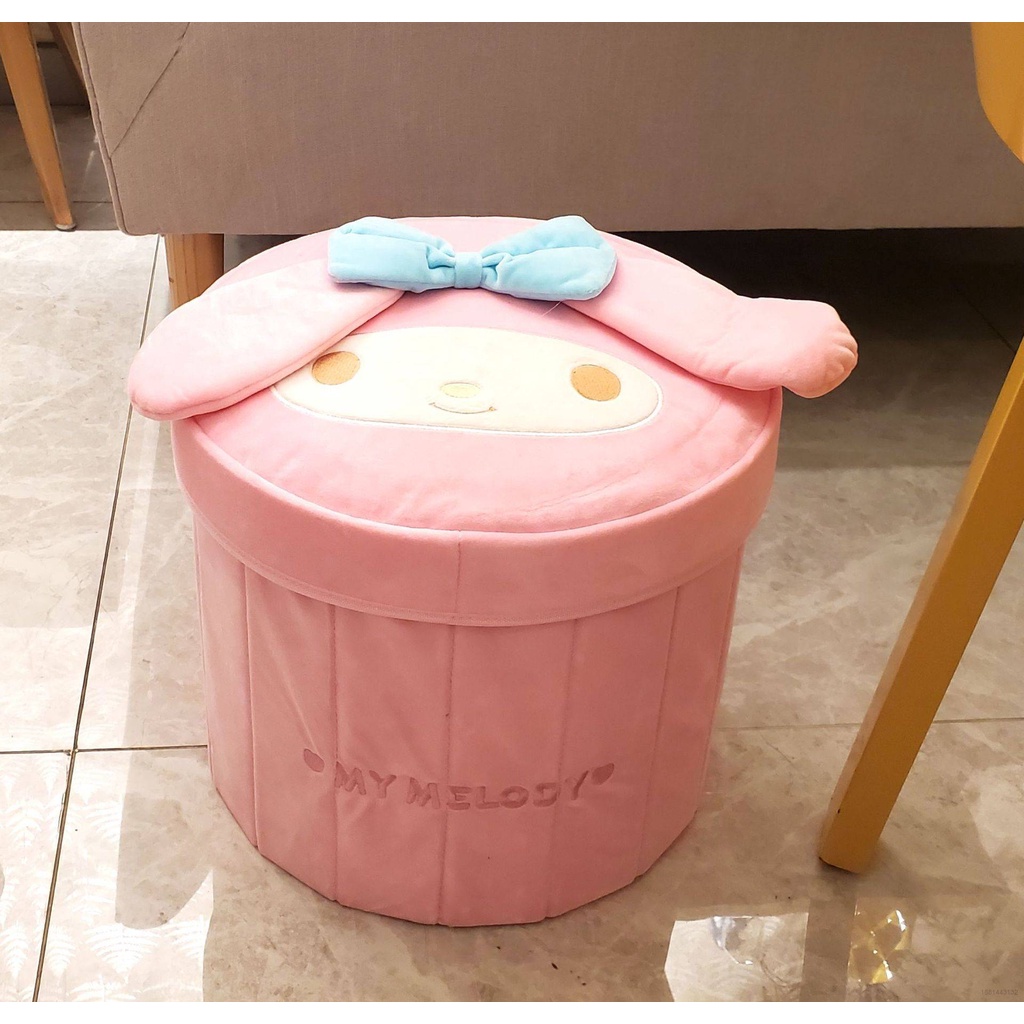Thùng Đựng Đồ Gấp Gọn Họa Tiết Sanrio Melody Cinnamoroll Kuromi Hello Kitty
