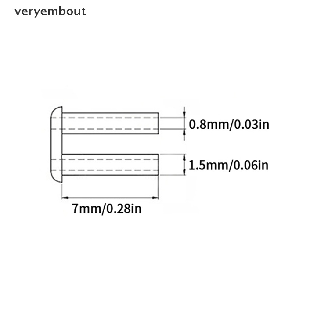 Set 100 Nút Cao Su Đôi Gắn Mắt Kính Không Khung
