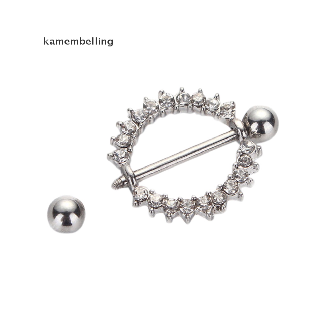 Kamembelling 1 / 2 Khuyên Nhũ Hoa Hướng Dương Bằng Thép