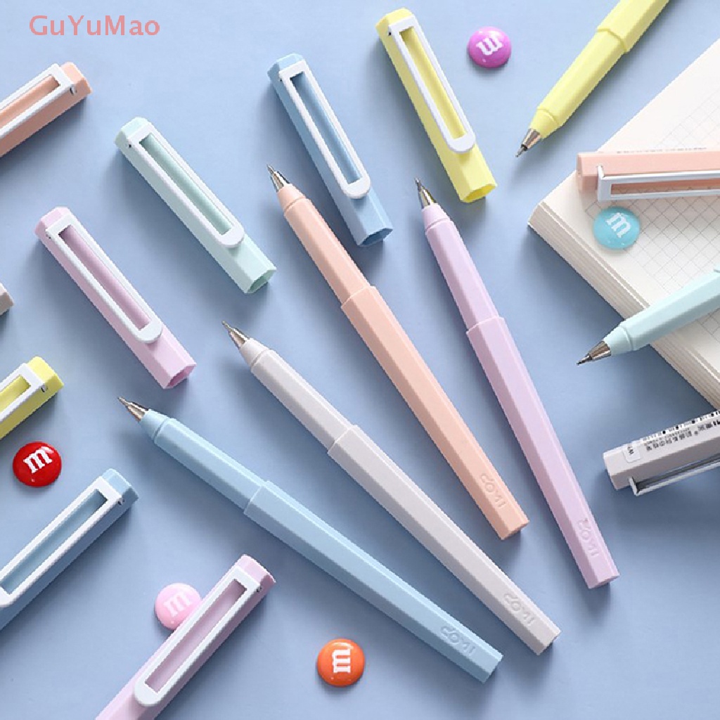 Bút Bi Mực Đen Ngòi 0.5mm Hình Lục Giác Dễ Thương