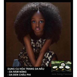 Hóa trang da nâu thổ dân - da rám nắng - da đen châu phi - skin color
