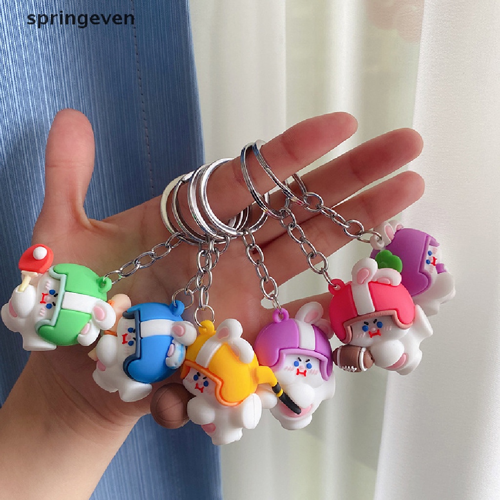 Móc Khóa Hình Thỏ Thể Thao Dễ Thương