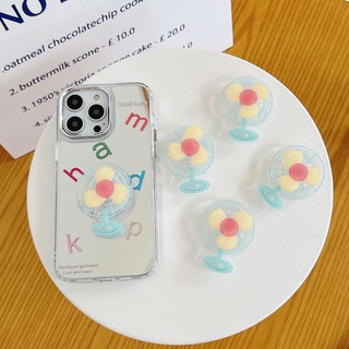 Ốp Điện Thoại Hình Aksesoris Có Giá Đỡ Túi Khí Và Quạt Dễ Thương Mùa Hè Cho iPhone HP