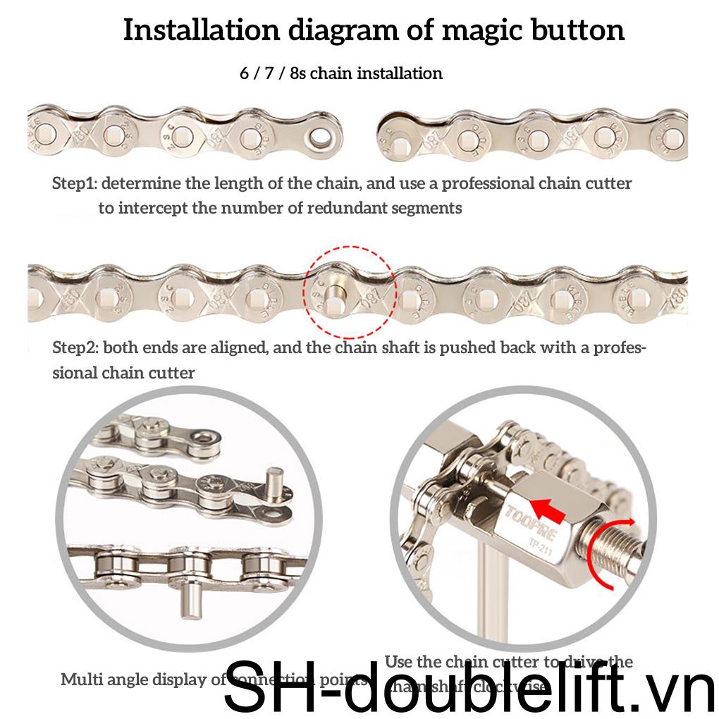 Dây Xích Bằng Thép Carbon Cao Cấp Chuyên Dụng Cho Xe Đạp Leo Núi