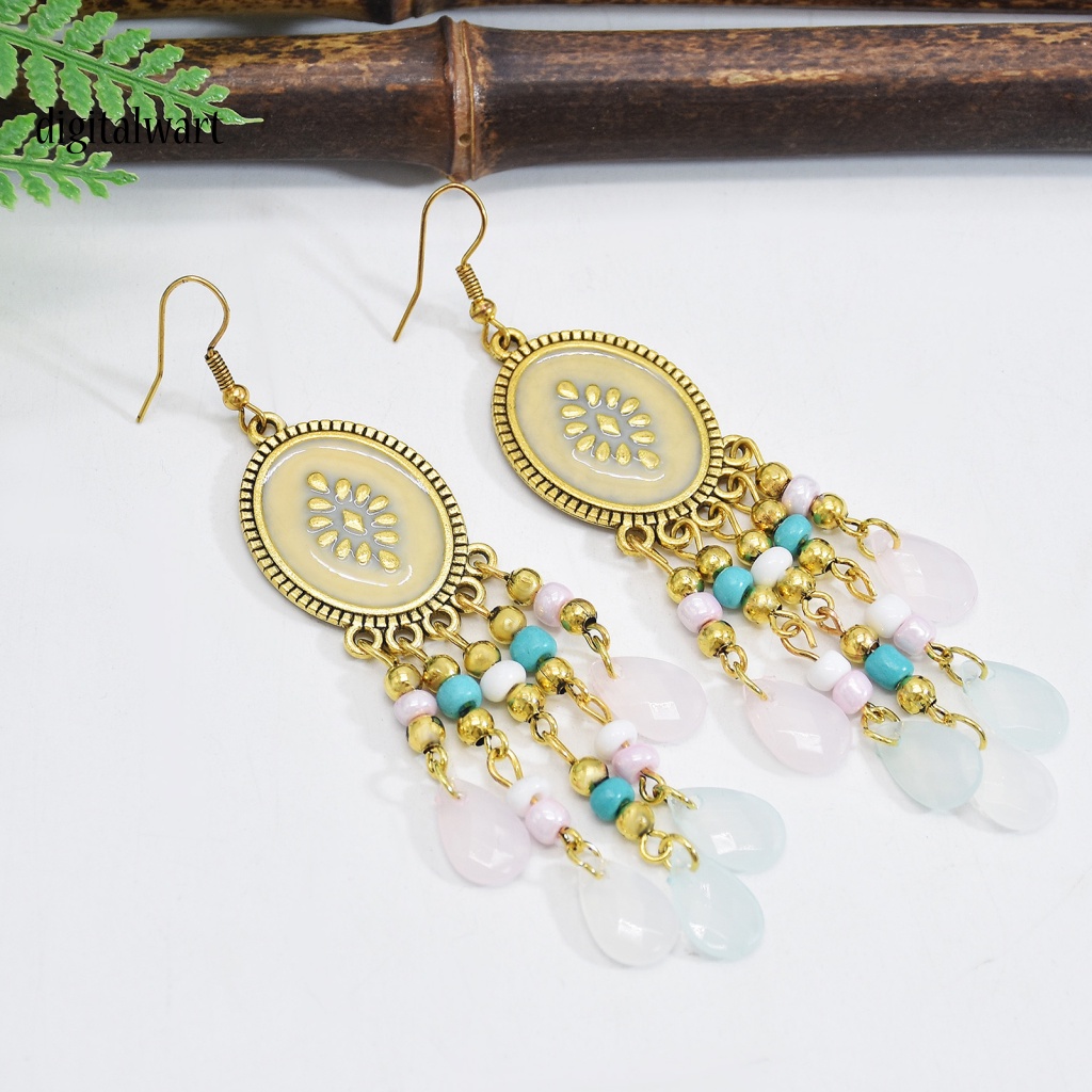 Kỹ Thuật Số| 1 Đôi Bông Tai Hình Giọt Nước Phong Cách Gothic Cổ Điển