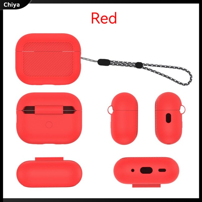 Vỏ Bảo Vệ Hộp Sạc Tai Nghe A Tripod Aripods Pro 2 Bằng Silicon Mềm Họa Tiết Lượn Sóng Màu Trơn Chống Bụi