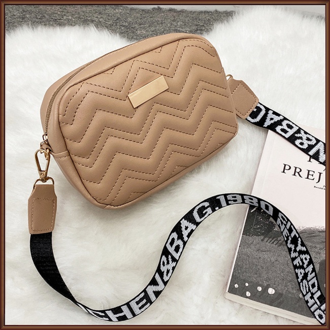 Túi Đeo Chéo Da Pu Hình Vuông Nhỏ Thêu Họa Tiết Thời Trang Cho Nữ