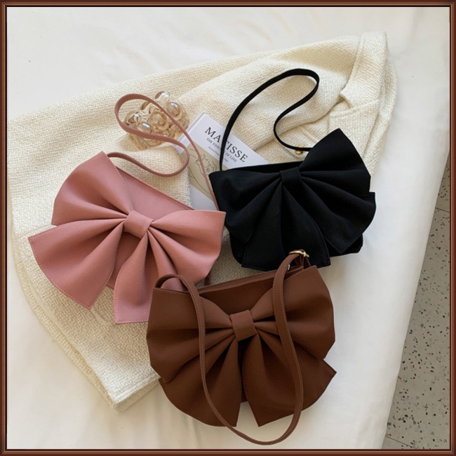 Túi Đeo Chéo Vai Bằng Da Nhân Tạo Màu Trơn Thời Trang Sành Điệu Cho Nữ