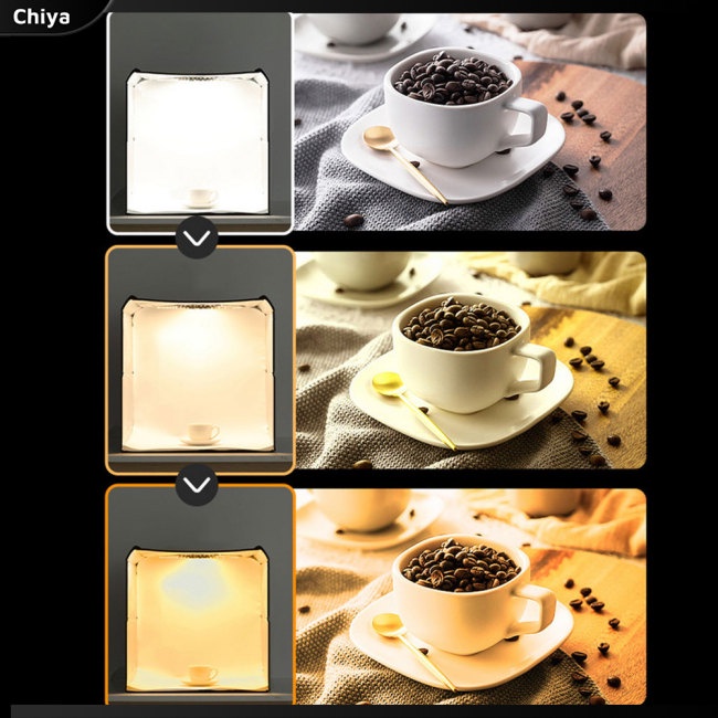 Hộp Chụp Ảnh Có Đèn Led 25cm Có Thể Gấp Gọn Tiện Dụng