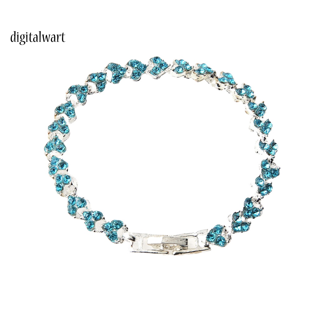 Kỹ Thuật Số| Vòng Tay Đính Đá Pha Lê Nhân Tạo Lấp Lánh Sang Trọng Thời Trang Cho Nữ