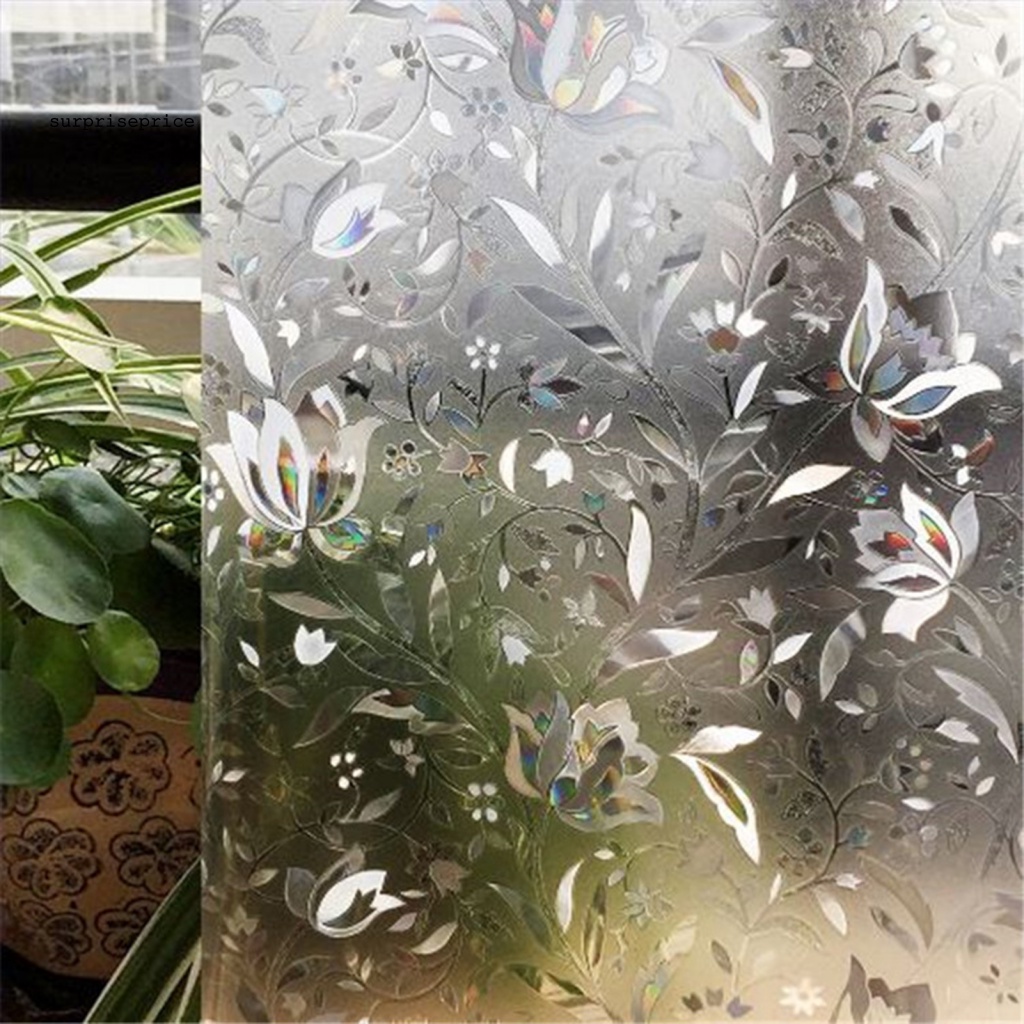 Giấy Dán Cửa Sổ Tĩnh Điện Bằng PVC Chống Tia UV DIY Có Thể Tháo Gỡ Bảo Vệ Sự Riêng Tư Cho Nhà