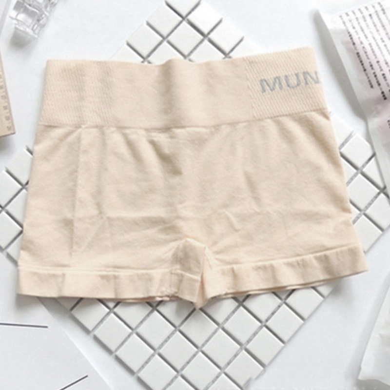 Brroa Quần Lót Boxer Ngắn Không Đường May Mềm Mại Co Giãn Màu Trơn Bảo Vệ Toàn Diện Dành Cho Bạn Nam Nữ Sa