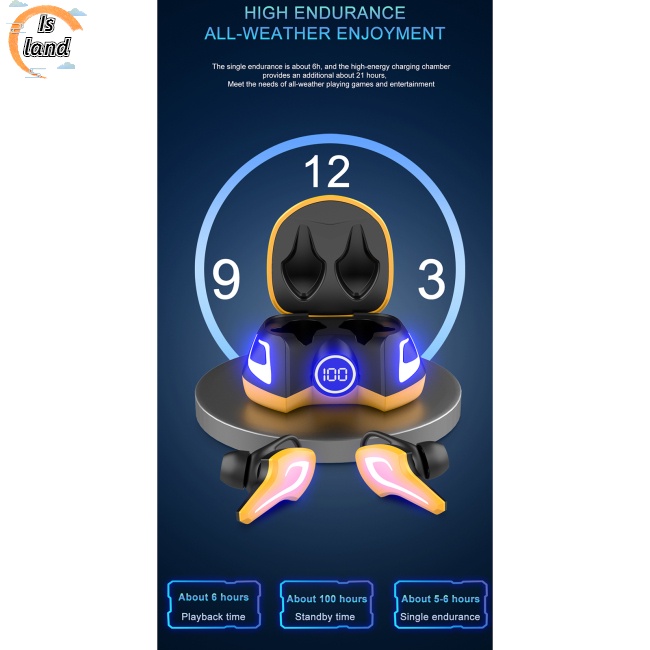 Tai Nghe Bluetooth Không Dây Tws 3 Chế Độ Dùng Chơi Game / Chơi Game Có Thể Gọi Điện Thoại