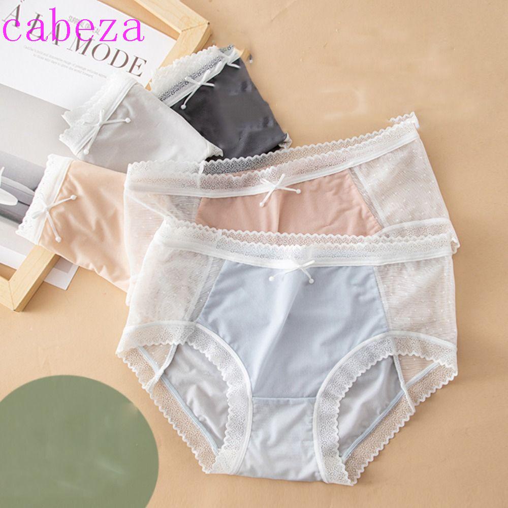 Quần Lót Lưới Màu Trơn Lưng Vừa Thoải Mái Phong Cách Hàn Quốc Cho Nữ