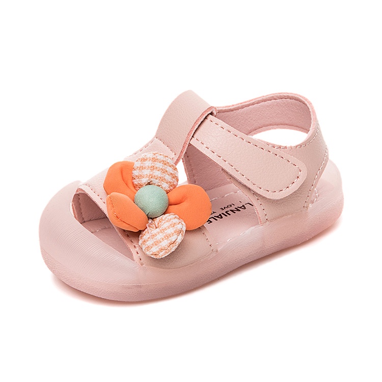 Xăng đan Đế Mềm Thoáng Khí Chống Đá Phong Cách Công Chúa Cho Bé Gái