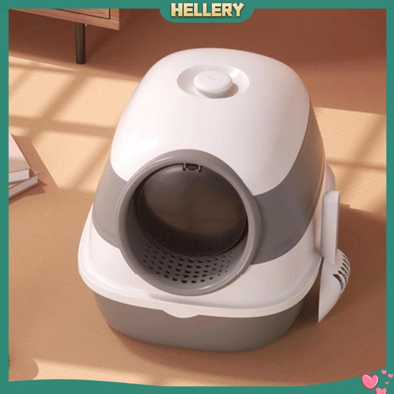 Hộp Đi Vệ Sinh Chống Văng Nước Cho Mèo Có Thể Gấp Gọn Tiện Dụng
