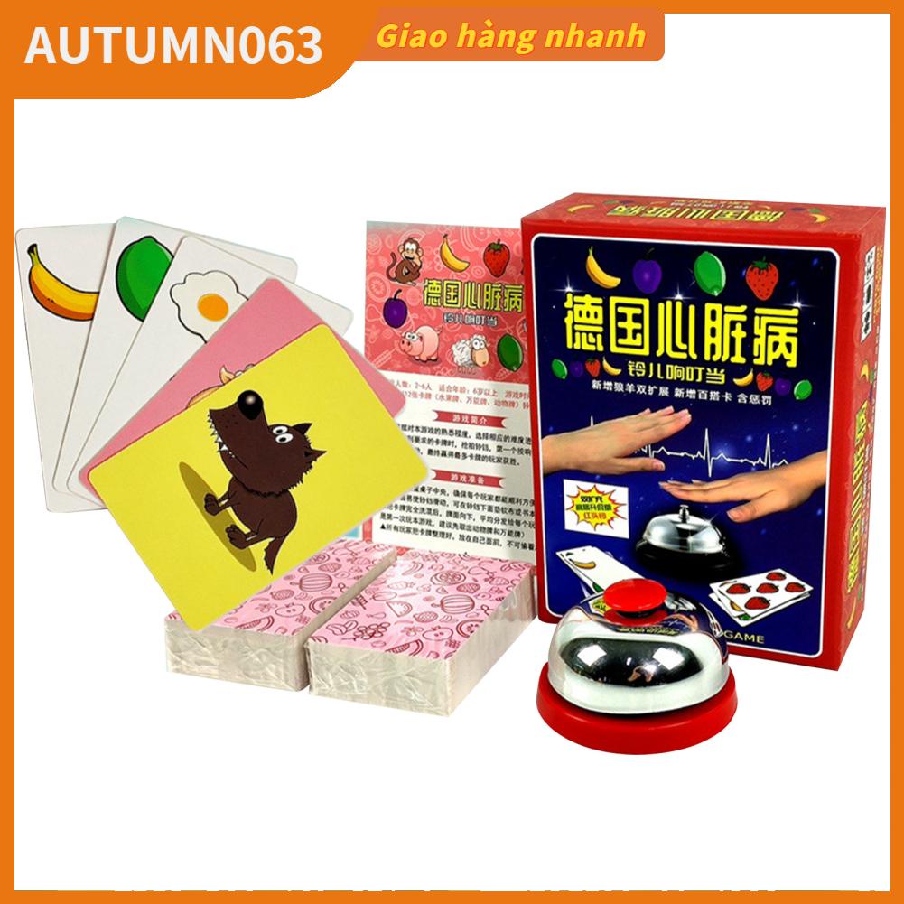 Autumn063 Trò chơi hầm hố Bàn tay thoải mái tinh tế bàn có chuông và thẻ cho bữa tiệc thông thường