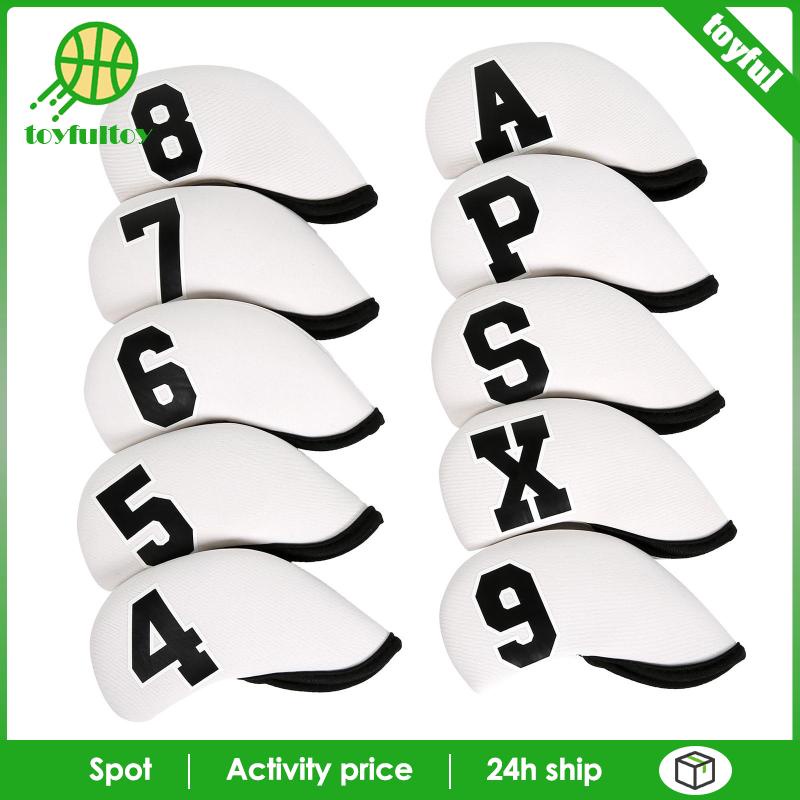 Set 10 Vỏ Bọc Đầu Gậy Đánh Golf Bằng PU Chống Nước