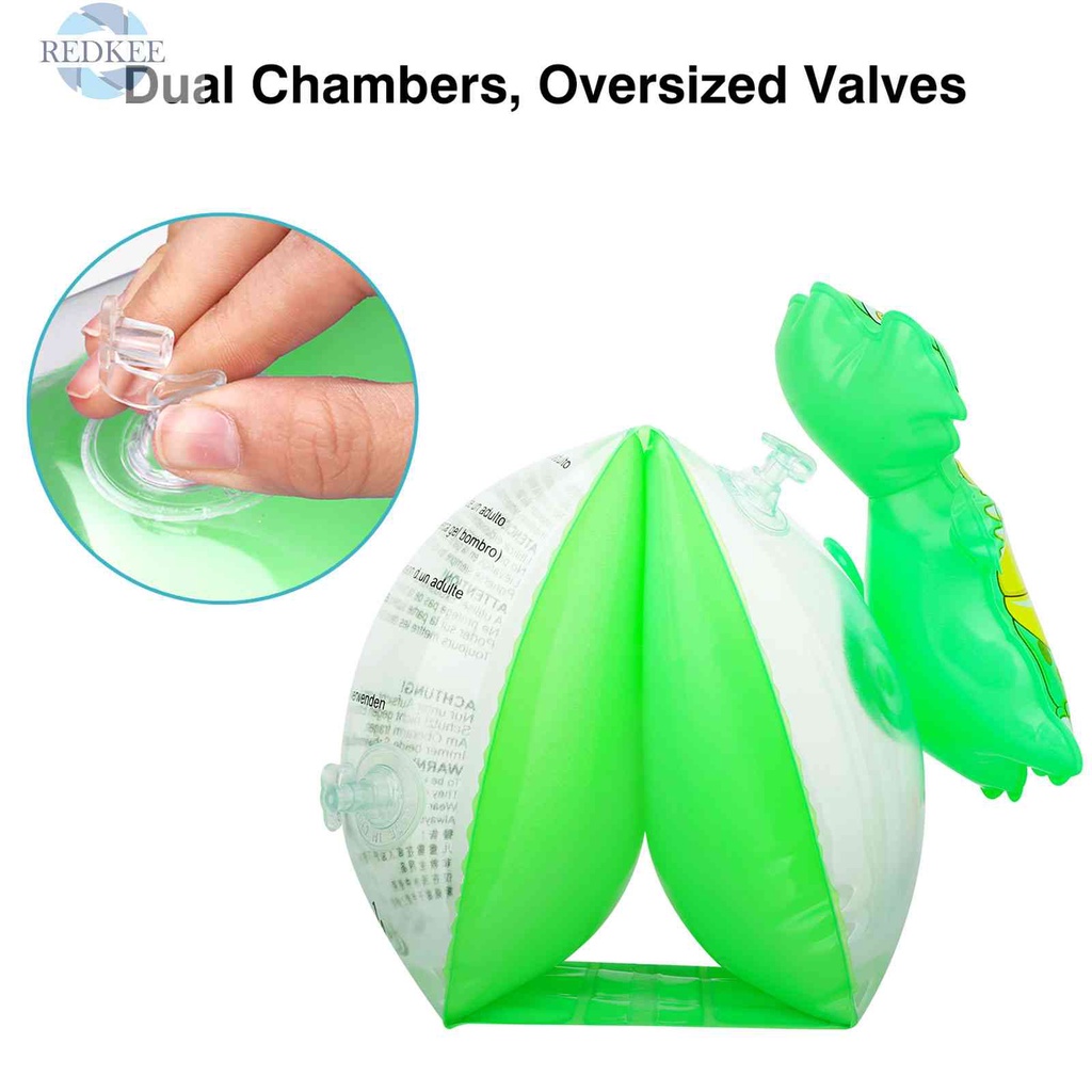 Phao Bơi Đeo Cánh Tay Bằng PVC Họa Tiết Hoạt Hình Trọng Lượng Nhẹ Cho Người Mới