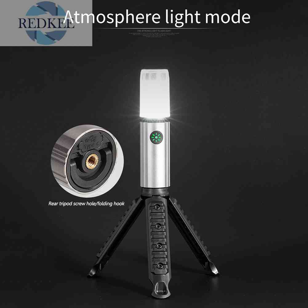Đèn Pin Cắm Trại Mini Có Chân Tripod Tiện Lợi
