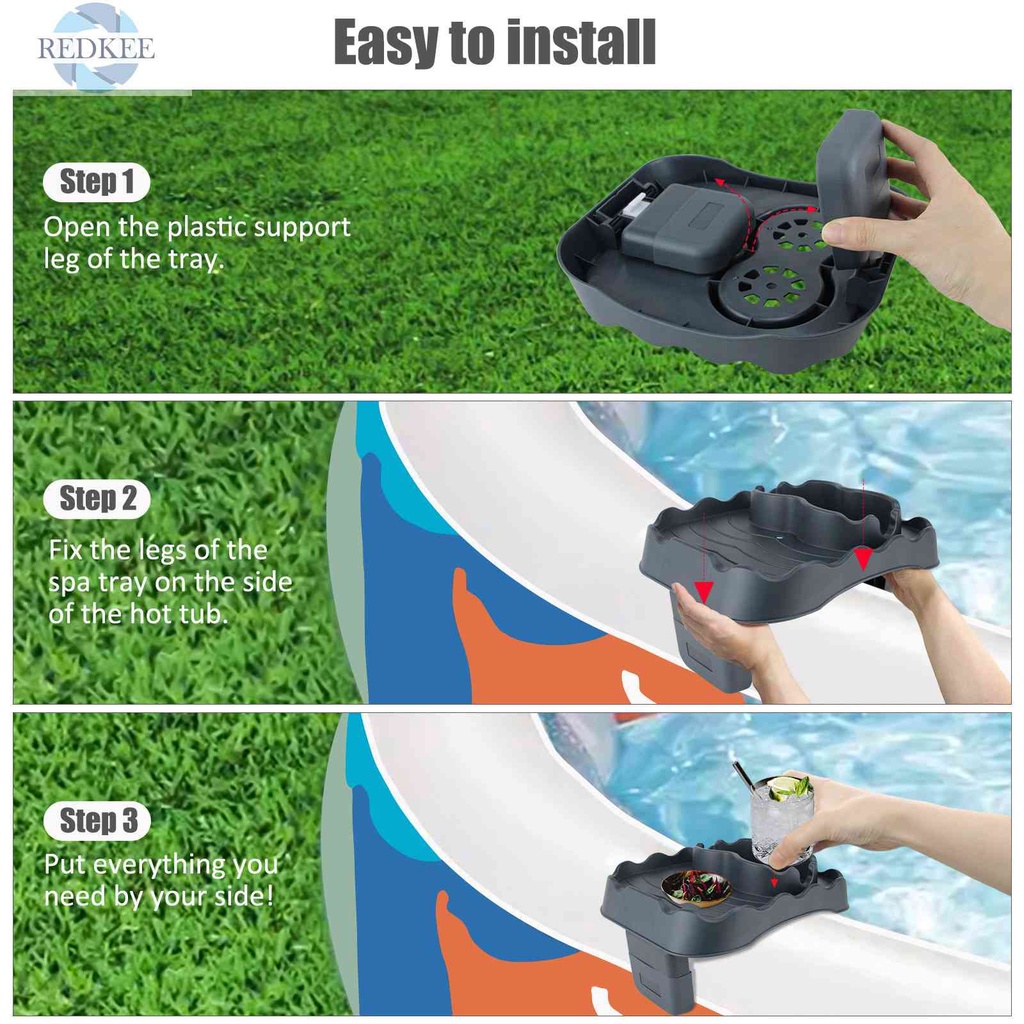 Giá Đỡ Cốc Bơm Hơi Có Lỗ Thoát Nước Tùy Chỉnh Tiện Dụng Cho Hồ Bơ