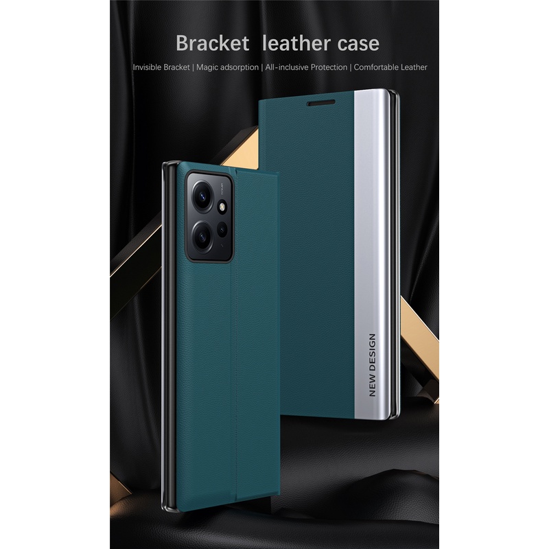 Ốp Điện Thoại Có Giá Đỡ Từ Tính Tàng Hình Cho Redmi Note 12 / 12 Pro / 12 Pro Plus 4G 5G