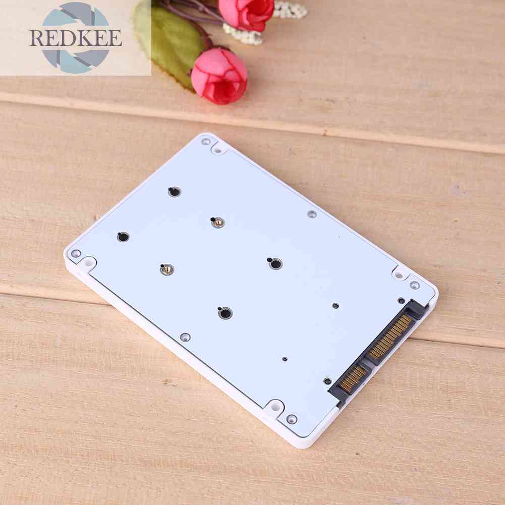 1 Card Chuyển Đổi SSD mSATA Sang 2.5 inch SATA 3 Kèm Hộp Đựng Màu Trắng 2.5 inch Ốp