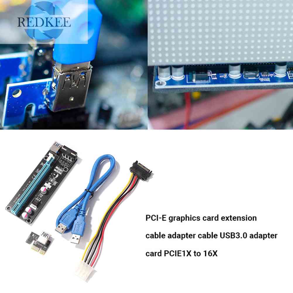 Card Đồ Họa PCI-E Mở Rộng 1x Sang 16x Thẻ
