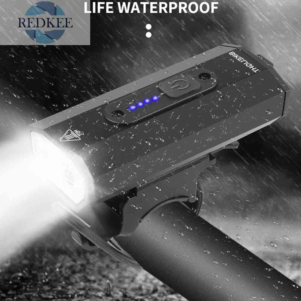 Đèn Pha LED Chống Nước 2xT6 800LM Bằng Nhôm Cho Xe Đạp