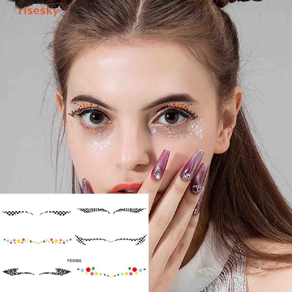 Hình Xăm Dán Trang Điểm Mắt Sáng Tạo