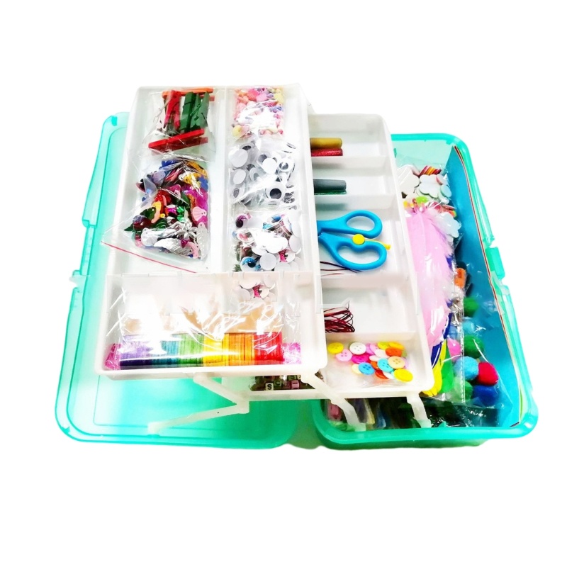 Bộ Dụng Cụ Làm Vật Liệu DIY Gồm Giỏ Phục Sinh Kèm Hộp Đựng Cho Bé Gái