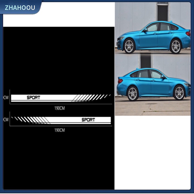 ☃Nhà Cửa☃ 1 Cặp Đề Can Dán Trang Trí Bên Ngoài Cửa Xe Hơi D-1958