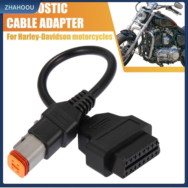 ☃Nhà Cửa☃ Dây Cáp Chuyển Đổi 4pin Sang 16pin Obd2 Cho Xe Mô Tô Davidson