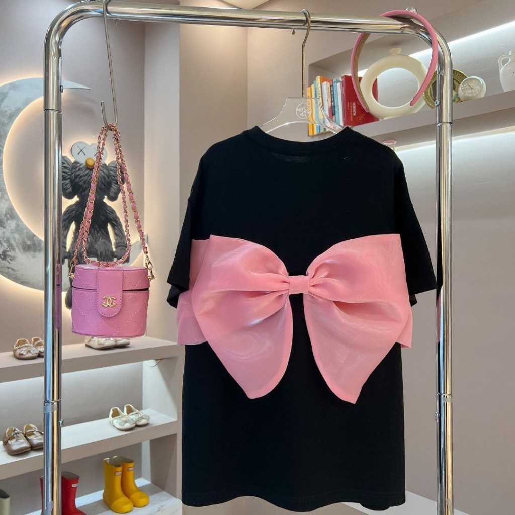 Áo Thun Cotton Ba Chiều Tay Ngắn Thời Trang Mùa Hè Mới 2023 Dành Cho Bé Gái