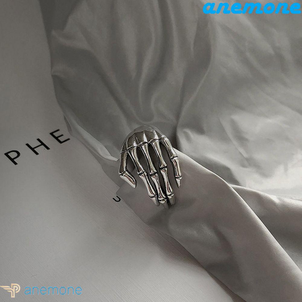 Nhẫn đeo tay kim loại hình móng vuốt ma phong cách gothic thời trang Hàn Quốc có thể điều chỉnh cho nữ