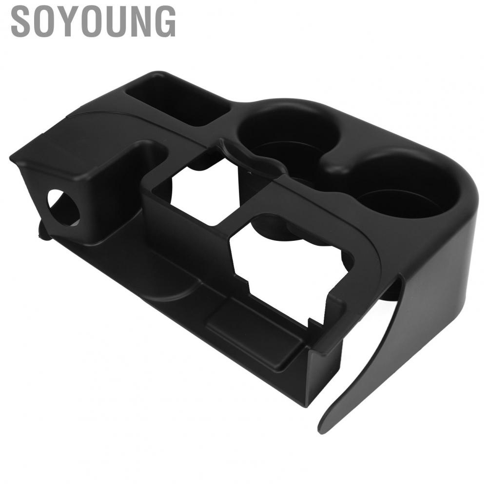 Soyoung Armrest Cupholder  Center Console Add On Cup Holder Direct Fit SS281AZAA Easy Clean  for Cars