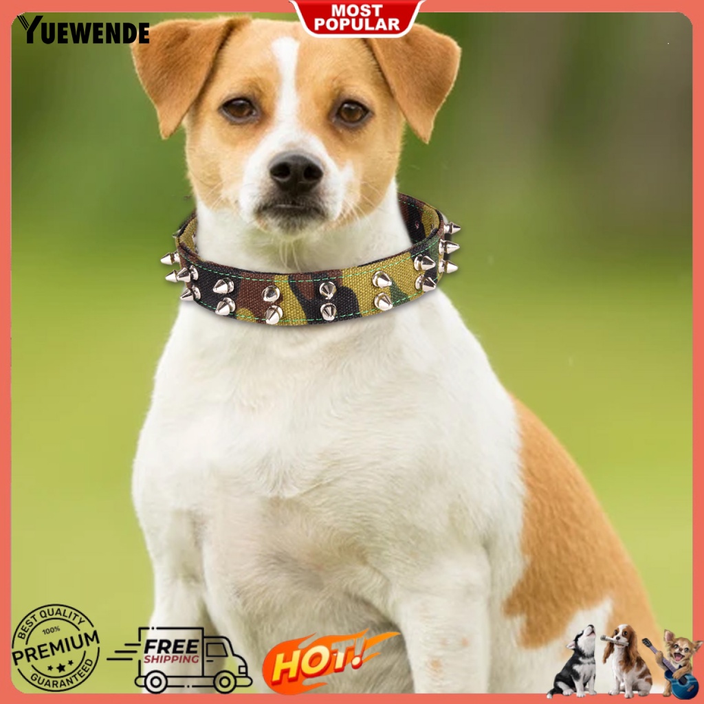 Vòng Cổ Vải Canvas Họa Tiết Rằn Ri Chống Cắn Có Thể Tái Sử Dụng Cho Thú Cưng