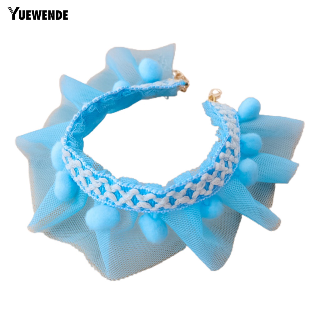 Vòng Cổ Chó Bằng Vải Tuyn Dễ Thương