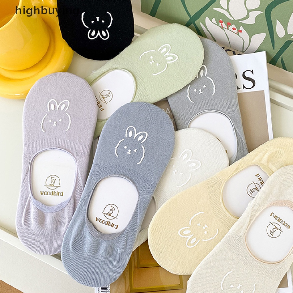 Hbvn Belle Vớ Thuyền Thấp Đến Mắt Cá Chân Cotton Mỏng Thoáng Khí Màu Trơn Dễ Thương Cho Nữ