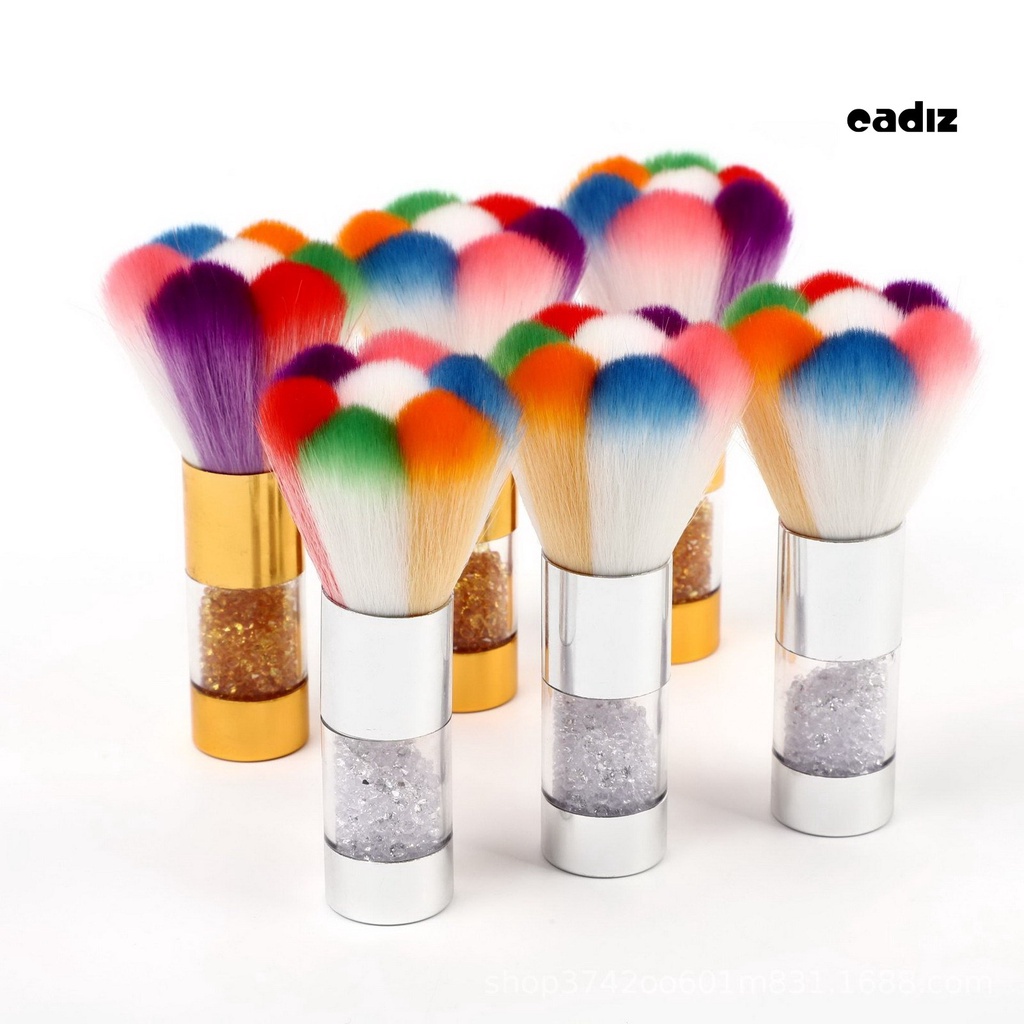 Bàn Chải Vệ Sinh Móng Tay Cầm Mềm Mại Bằng Lông Cứng Màu Cầu Vồng Tiện Dụng