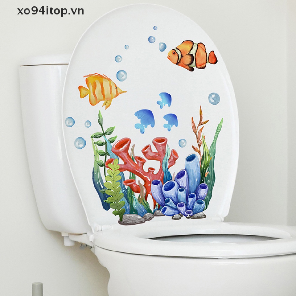 Set 11 Miếng Dán Trang Trí Toilet Tháo Được Hình Động Vật Ngộ Nghĩnh