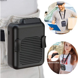Quạt đeo hông mini có pin 6000mah quạt đeo cổ rảnh tay 3 tốc độ quạt đeo thắt lưng life08