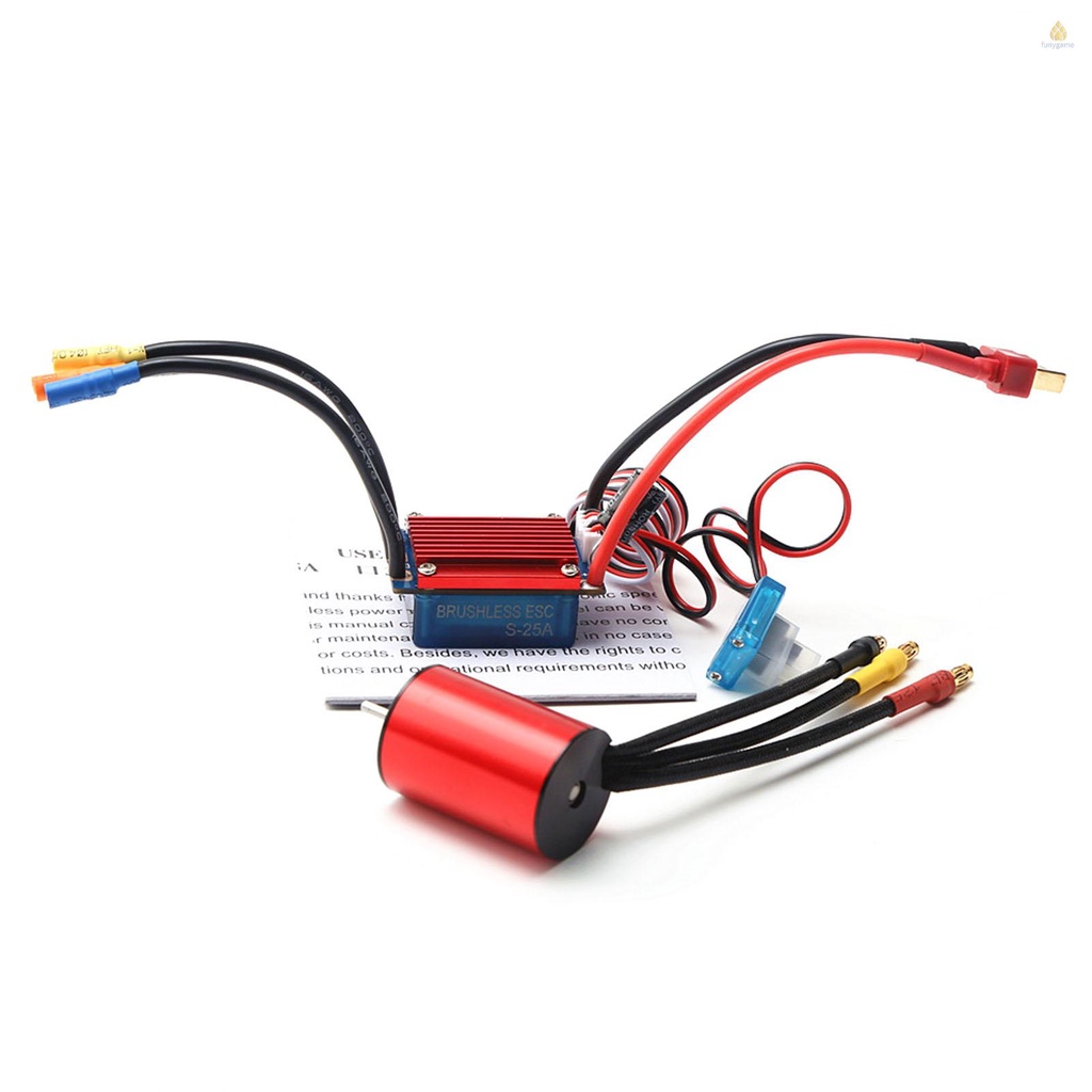 Động Cơ Không Chổi Than S2430 7200KV 4P 25A ESC 2.2KG Cho Xe Điều Khiển Tỉ Lệ 1 / 16 1 / 18
