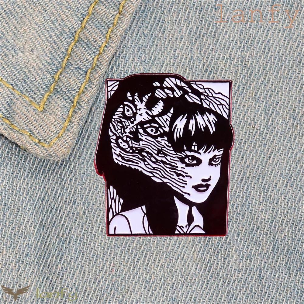 Trâm Cài Áo Hình Truyện Tranh Junji Ito Tomie Tráng Men Cứng Thời Trang Dùng Làm Quà Tặng Cho Bé Gái