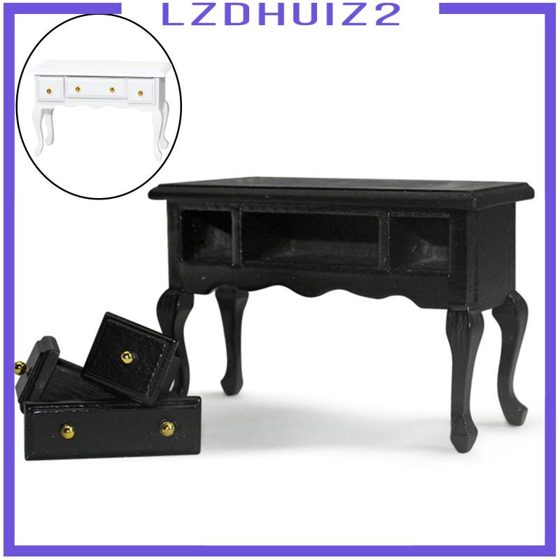 Bàn Học Phong Cách Retro Hiện Đại Cho Nhà Búp Bê Tỉ Lệ 1: 12