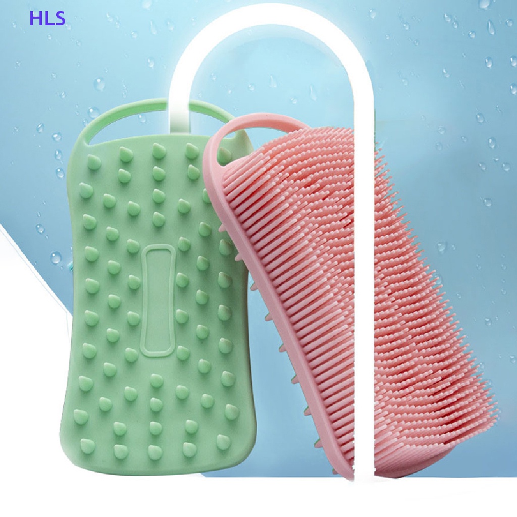 Bàn Chải Silicone Mát Xa Da Đầu 2 Trong 1 Tiện Dụng